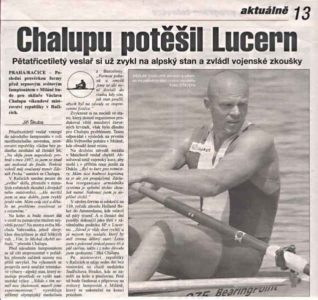 Chalupu potěšil Lucern