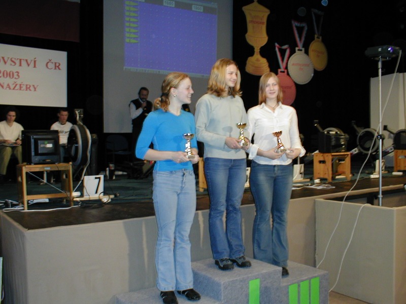 Mistrovství ČR 2003 na veslařském trenažéru, Otrokovice 8. 2. 2003
