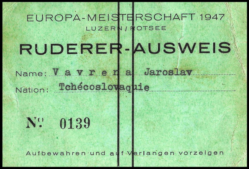 Průkaz ME 1947 Luzern